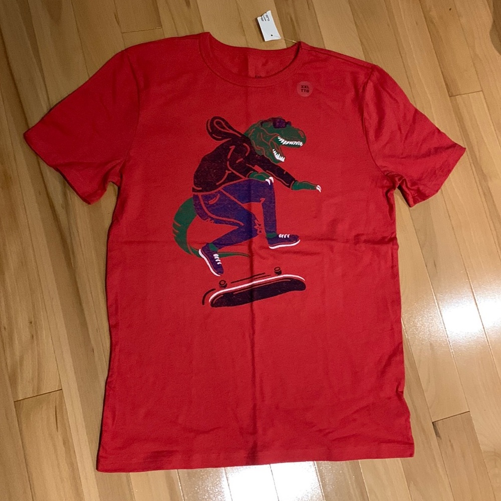 NWT GAP Boy’s Dinosaur Short Sleeve Tee Shirt - size XXL